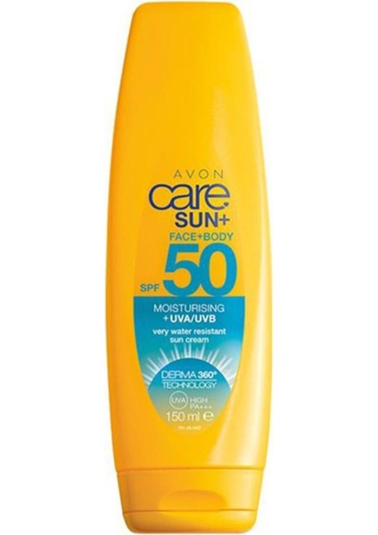 Care Sun+Yüz ve Vücut Güneş Kremi Spf 50 150 ml