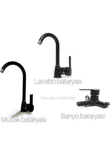 3 Lü Set Mutfak Banyo ve Lavabo Bataryası