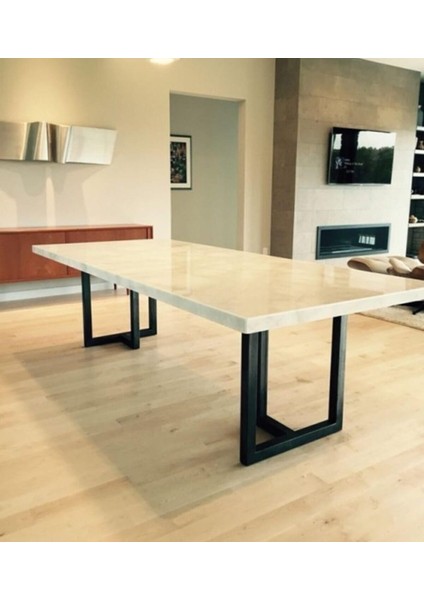 Dekoratif Metal Masa Ayağı Kütük Masa Ayağı Mobilya Ayakları 70X60 cm