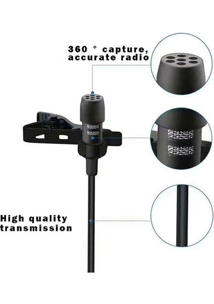 3.5 mm Kulaklık Girişli Type-C Yaka Mikrofonu 1.5m AL2632