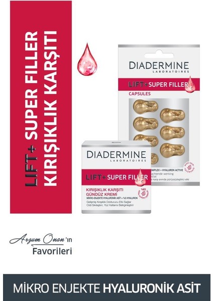 Arzum Onan’In Diadermine Lift+Superfiller Favorileri Gündüz Kremi 50 Ml + Kapsüller