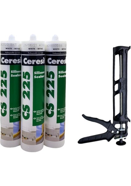 Ceresit Beyaz Silikon 280 ml x 3'lü Set