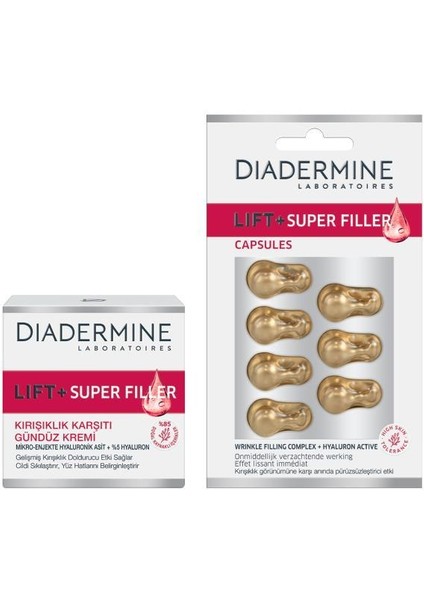 Arzum Onan’In Diadermine Lift+Superfiller Favorileri Gündüz Kremi 50 Ml + Kapsüller