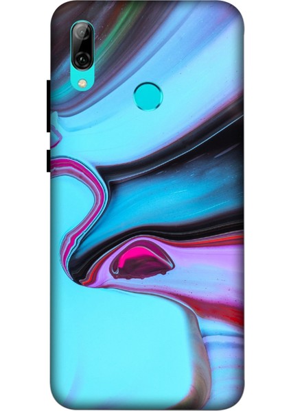 Deste Huawei P Smart 2019 Kılıf Mermer Baskılı Desenli Silikon Kılıf A++-8008