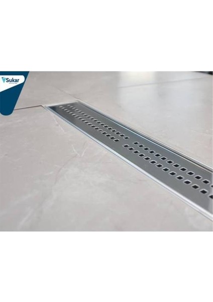 Duş Kanalı Paslanmaz Süzgeç Q50 Çıkış Sukar 40 cm