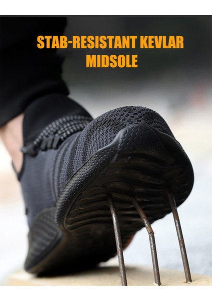 Çelik Burunlu Dayanıklı Unisex Iş Ayakkabısı (Yurt Dışından) fırsatları