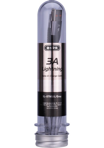 Lightning 3A 1 M Hızlı Şarj SL-STM55 Data ve Şarj Kablo