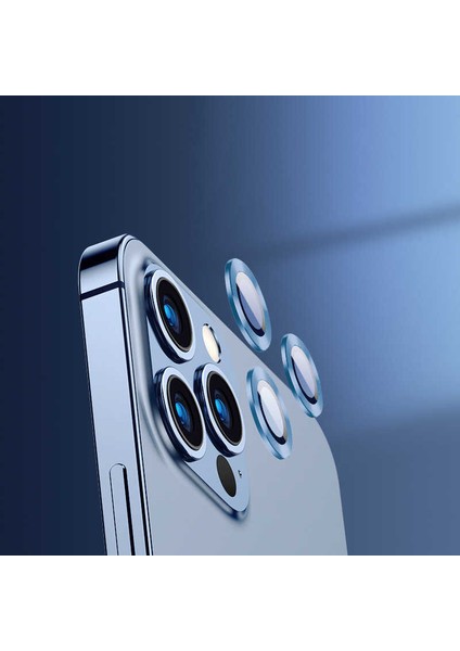 iPhone 13 Pro Max Arka Kamera Lens Koruyucu Siyah