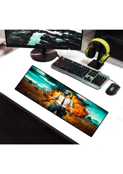 SGE TEKNOLOJİ 70X30 cm Pubg Orjin Dikişli Kaydırmaz Taban Speed Ver. Mouse Pad Oyuncu Gaming