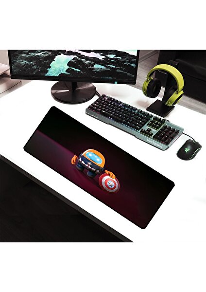 SGE TEKNOLOJİ 70X30 cm Among Us Dikişli Kaydırmaz Taban Speed Ver. Mouse Pad Oyuncu Gaming