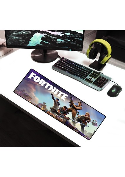 SGE TEKNOLOJİ 70X30 cm Fortnite 1 Dikişli Kaydırmaz Taban Speed Ver. Mouse Pad Oyuncu Gaming