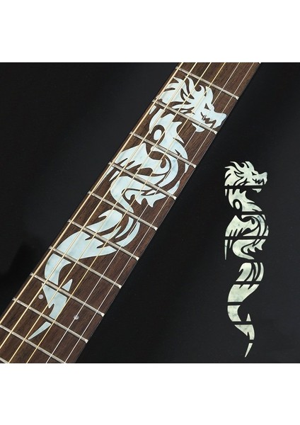 17A61 Fretboard Sticker - Klavye Süsü Yapıştırma Dragon Ejderha