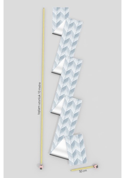 Kendinden Yapışkanlı Duvar-Fayans Kaplama FOLYOSU-D167 50CM x 10M