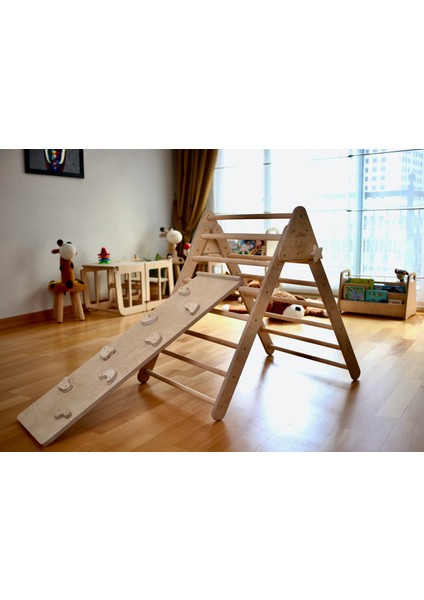Pikler - Montessori Tırmanma Seti için Taşlı Rampa