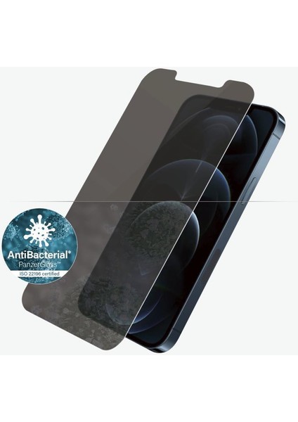 İPhone 12/12 Pro Privacy Black AntiBacterial