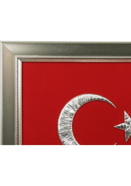 EL İŞÇİLİĞİ TEL SARMA TÜRK BAYRAĞI 104x77 cm - 5118 fiyatları