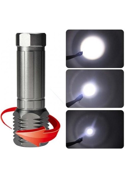 Küçük Güçlü Zoomlu El Feneri