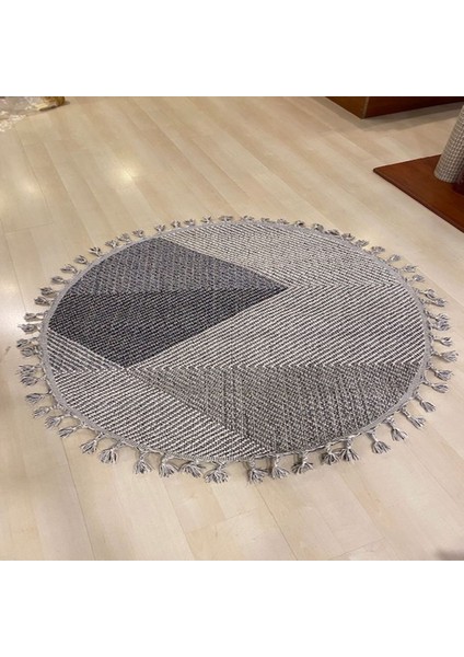 SoEKO HALI SOHO SH 08 GREY MULTY 120*120 CM YUVARLAK HALI fırsatları