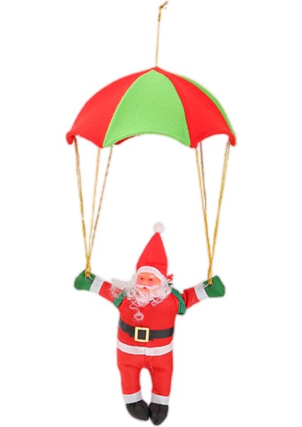 Paraşüt Noel Baba Noel Asılı Santa Dekor Süs 25 cm (Yurt Dışından)