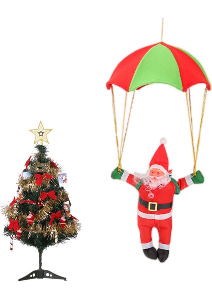 Paraşüt Noel Baba Noel Asılı Santa Dekor Süs 25 cm (Yurt Dışından)