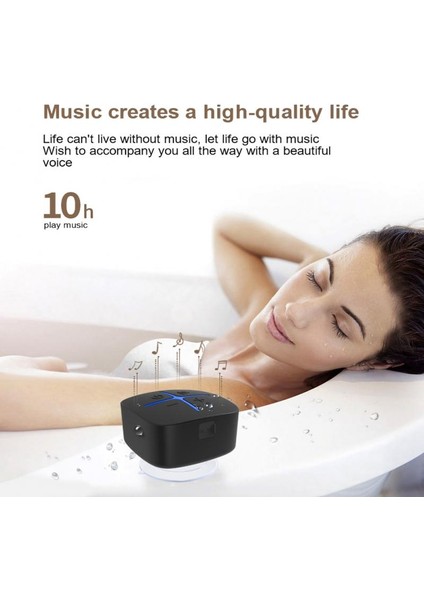 Taşınabilir Bluetooth Uyumlu 5.0 Hoparlör Kablosuz Duş Çalar Su Geçırmez Surround Ses Sistemi Banyo Ofisi Içın Eller Serbest