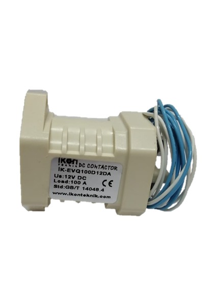 EVQ100D12DA Dc Kontaktör, 100A, 12-900V Dc, Spst No, Yardımcı Kontak