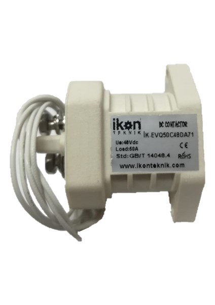 EVQ50C48DA71 Kontaktör, 50A, 12-750V,SPST No, Yardımcı Kontak