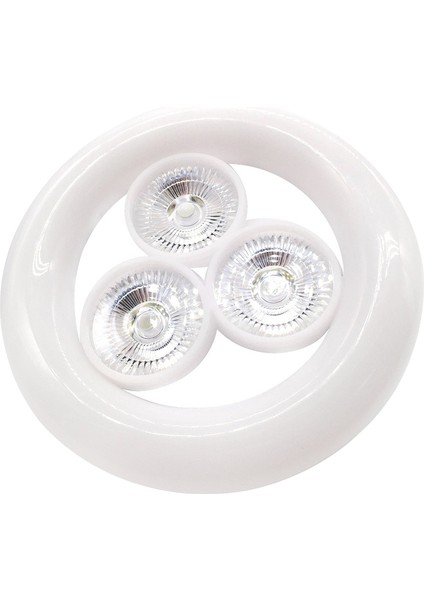 KK-901 E27 Duy 36 Watt Beyaz 3lü Ufo LED Lamba