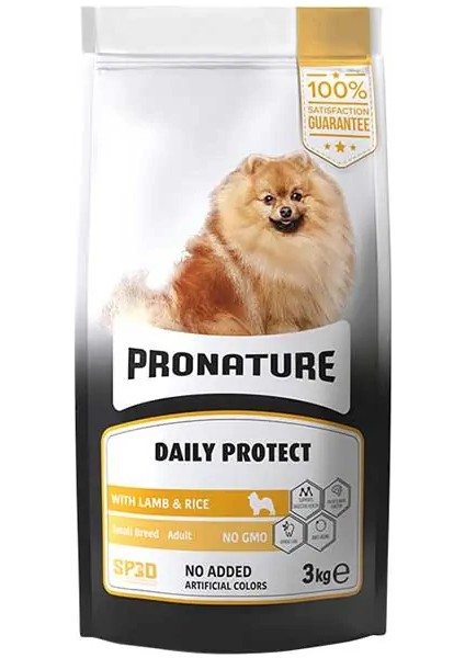 Daily Protect Kuzu Eti ve Pirinçli Küçük Irk Yetişkin Köpek Maması 3kg