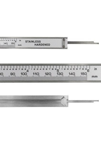 6-Inç 150MM Dijital Kumpaslar Paslanmaz Çelik Elektronik Dijital Sürmeli Kumpas Metal Mikrometre Ölçüm Aleti Kaliper