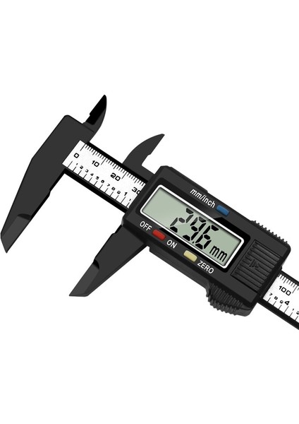 Dijital Sürmeli Kaliper LCD Elektronik Altimetre Mikrometre Ölçüm Aleti Plastik Cetvel 0-150MM