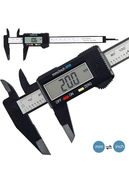 150MM Elektronik Dijital Kumpas Karbon Fiber Kadran Sürmeli Kumpas Ölçer Mikrometre Ölçme Aracı Dijital Cetvel fiyatları