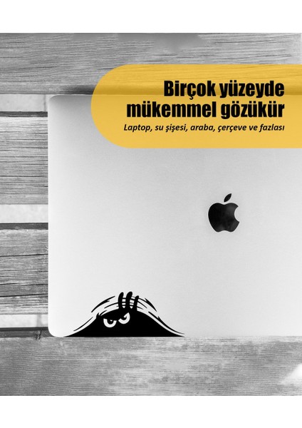 | Bagajdan Bakan Adam (Öfkeli) | Araba Laptop Duvar Folyo Sticker 10 x 4 cm