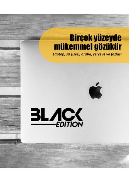 | Black Edition | Araba Laptop Duvar Folyo Sticker 10 x 4 cm modelleri