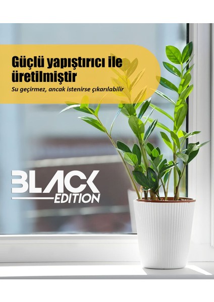 | Black Edition | Araba Laptop Duvar Folyo Sticker 10 x 4 cm fırsatları