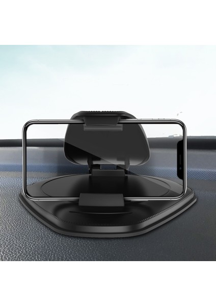 Çok Fonksiyonlu Araç Navigasyon Çerçevesi Pano Araba Montaj Telefon Tutucu-Siyah (Yurt Dışından)