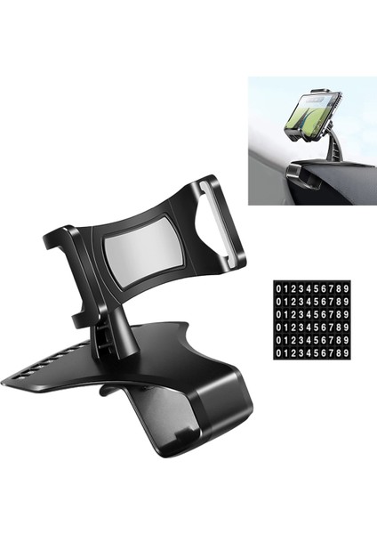 Araba Dashboard Cep Telefonu Tutucu Braketi Sayı Plakalı-Gri (Yurt Dışından) modelleri