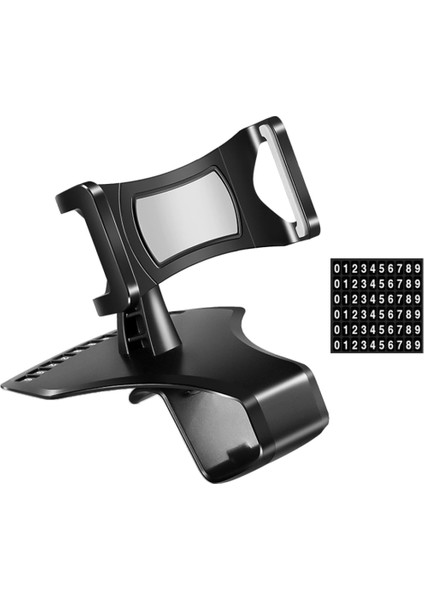 Araba Dashboard Cep Telefonu Tutucu Braketi Sayı Plakalı-Gri (Yurt Dışından) fırsatları