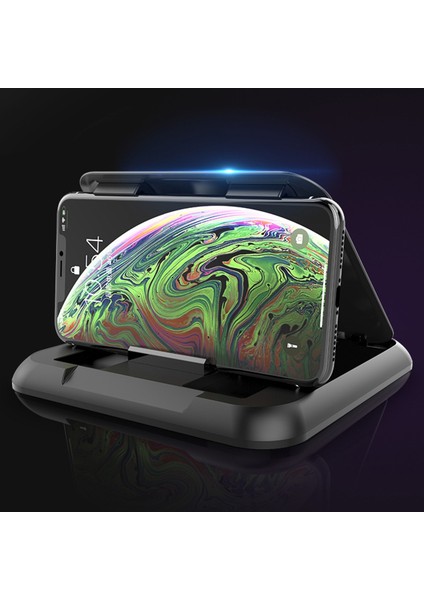 Araba Karbon Fiber Doku Silikon Cep Telefonu Tutucu 3.5-6.8 Inç Cep Telefonu Için-Siyah (Yurt Dışından) modelleri