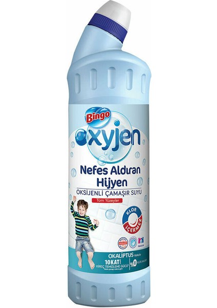 Oxijen Çamaşır Suyu 750ML Okaliptus x 15