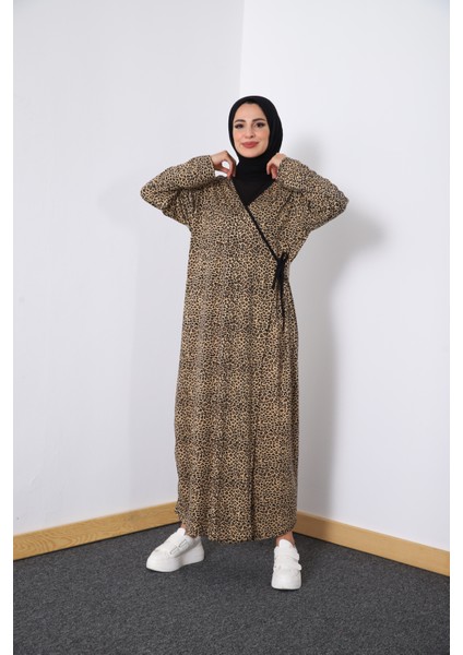 Leoparlı Namaz Elbisesi-Sabahlık modelleri