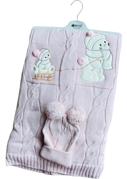 Ayı Desenli Welsoftlu Şapkalı Bebek Battaniyesi fiyatları