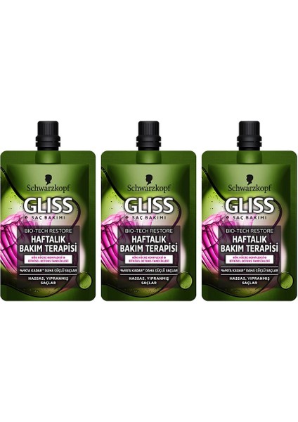 Bıo-Tech Haftalık Bakım Terapisi 50 ml x 3