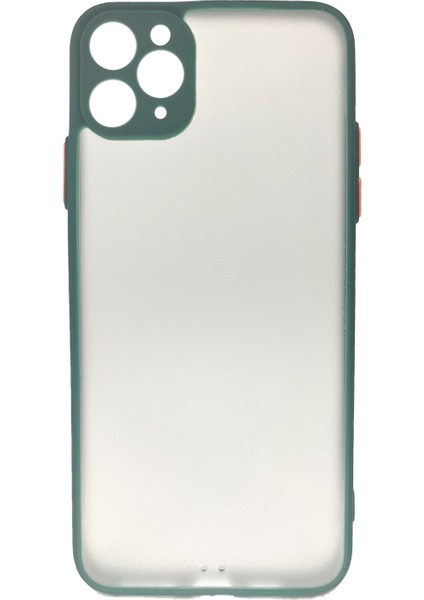 Apple iPhone 11 Pro Uyumlu Kontrast Renkli Tuş Seri Silikon Kılıf