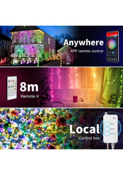 Akıllı LED Peri Işıkları 10M 32.8ft 100 LED (Yurt Dışından) fırsatları