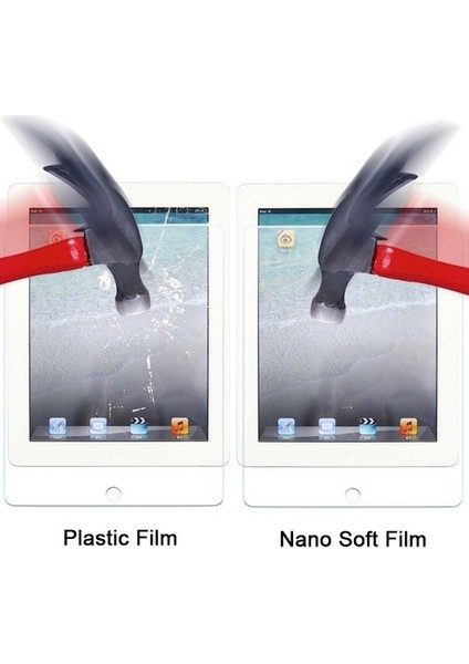Apple iPad Pro 12.9 4.nesil (2020) 12.9" (A2069/A2229/A2232/A2233) Kırılmaz Nano Cam Ekran Koruyucu