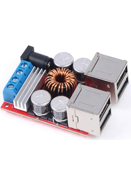 35V To 5V 10A Voltaj Düşürücü 4 Port USB Çıkış Soketi Android Ap