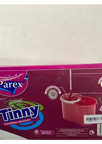 Tinny 360° Derece Temizlik Seti+Yedek Mop