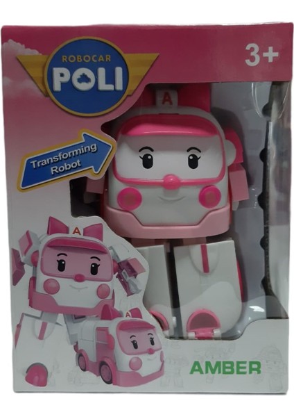 Amber Dönüşebilen Tekli Figür Amber Robocar Poli Robota Dönüşen Robocar Poli Araç modelleri