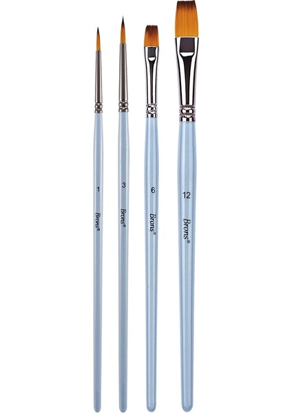 Set:3 Sentetik Fırça Seti 4'lü